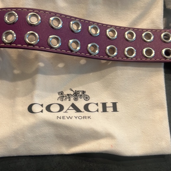 EUC! Coach Leather Grommet Bracelet - Picture 5 of 12